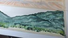 Carica l'immagine nel visualizzatore di Gallery, Acquerello Originale Pano Fuoco 01 - relaxart.it