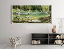 Carica l'immagine nel visualizzatore di Gallery, Acquerello Originale Pano Acqua 03 - relaxart.it