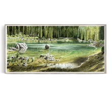 Carica l'immagine nel visualizzatore di Gallery, Acquerello Originale Pano Acqua 03 - relaxart.it